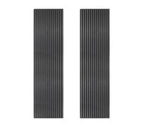 Monstershop Acoustic Slat Wall Panels x 2 - Anthracite Grey