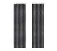 Monstershop Acoustic Slat Wall Panels X 2 - Anthracite Grey Grey