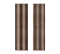 MonsterShop Acoustic Slat Wall Panels X 2 - Dark Walnut