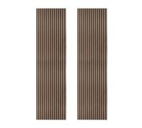 Monstershop Acoustic Slat Wall Panels x 2 - Dark Walnut