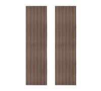 MonsterShop Acoustic Slat Wall Panels X 2 - Dark Walnut