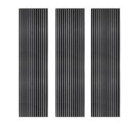 Monstershop Acoustic Slat Wall Panels x 3 ? Anthracite Grey, Grey