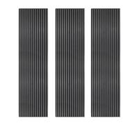 Monstershop Acoustic Slat Wall Panels x 3 - Anthracite Grey