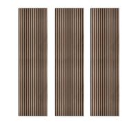 Monstershop Acoustic Slat Wall Panels x 3 - Dark Walnut