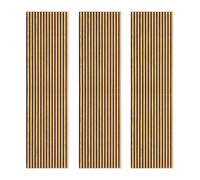 MonsterShop Acoustic Slat Wall Panels X 3 - Oak