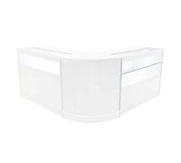 Monstershop Adonis LED Shop Counter Set B1200, C1200 & CM60 - White Monstershop White