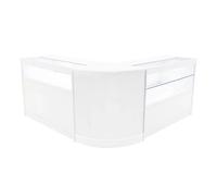 Monstershop Adonis LED Shop Counter Set B1200, C1200 & CM60 - White Monstershop White