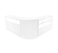 Monstershop Adonis Led Shop Counter Set B1500, C1500 & Cm60 - White White