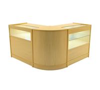 Monstershop Adonis LED Shop Counter Set B900, C900 & CM60 - Maple in Beige Monstershop Beige