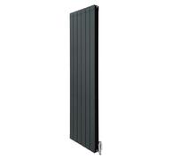 Monstershop Aluminium Radiator & Valves - 1800mm x 475mm - Anthracite Grey