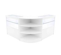 White Shop Counter Set Andromeda LED Light C900 LM60 90cm 60cm W