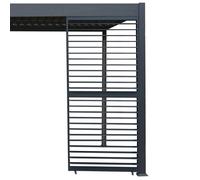 Jardi Anthracite Aluminium Pergola Shutter Panel - 92cm Wide