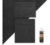 Monster Shop Anthracite Grey Van Carpet Lining, Storage Pouches & Adhesive Glue, Grey