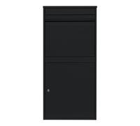 XL Black Steel Lockable Mail Wall Mount Parcel Post Drop Box Letter Package