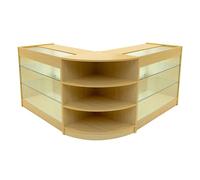 Monstershop Apollo Led Shop Counter Set Lm60 & 2 X K1200 - Maple In Beige Beige