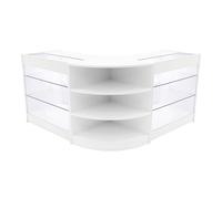 Monstershop Apollo LED Shop Counter Set LM60 & 2 x K900 - White Monstershop White