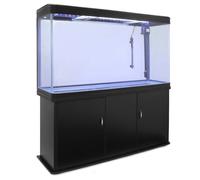 Monster Shop Aquarium Fish Tank and Cabinet - Black, Black