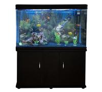 MonsterShop Aquarium Fish Tank & Cabinet With Complete Starter Kit