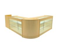 Monstershop Aries Led Shop Counter Set Cm60, Tb60 & 2 X K1500 - Maple In Beige Beige