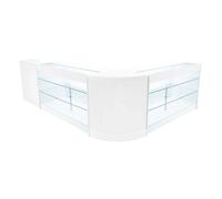 Monstershop Aries LED Shop Counter Set CM60, TB60 & 2 x K1500 - White Monstershop White