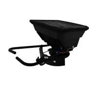 ATV Mounted Spreader Quad Broadcaster 43.5L Hopper Capacity 12V 560RPM Tow Behind Suitable For Fertiliser Seeds Sand Salt Grit Adjustable Spread Covers 16,000 SQ Feet Deflector & Rain Cover Included