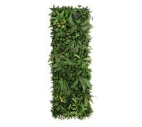 Artificial Plant Wall Panel Ayla 50 x 150cm Living Foliage Greenery Tiles Indoor Outdoor Weather UV Resistant Maintenance-Free Faux Privacy Fence Backdrop Garden Home Snap & Lock Gloves Fixing Kit