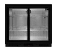 MonsterShop Back Bar Fridge Cooler - Sliding Double Door