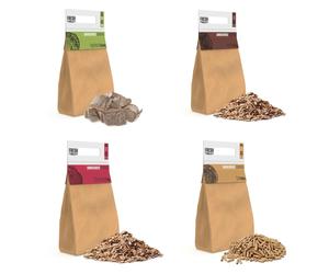 Monstershop BBQ Smoking Wood Chunks, Pellets & Chips x 500 Packs