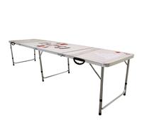Beer Pong Table Folding Party Drinking Games Outdoor Indoor Portable Prosecco Grey