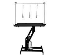 MonsterShop Black Hydraulic Grooming Table - Black Table Top