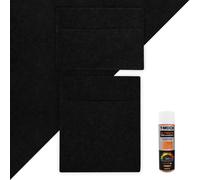MonsterShop 11Sqm Van Lining, Storage Pouches & Adhesive Glue - Black
