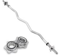 Body Revolution Body Revolution EZ 1'' Barbell Bar 1.2m Spinlock Collar, Silver