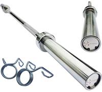 Body Revolution 6ft Olympic Barbell Bar, Silver