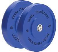 Olympic Bumper Plates Colour 20kg pair Blue