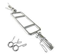 Body Revolution Olympic Barbell Bar - Hammer Curl Weight Lifting Bar for 2 inch Weight Plates - Barbell for Bicep Curls, Triceps and Bodybuilding including Spring Collars