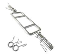 Body Revolution Olympic Barbell Bar - Hammer Curl Weight Lifting Bar for 2 inch Weight Plates - Barbell for Bicep Curls, Triceps and Bodybuilding including Spring Collars