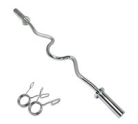 MonsterShop Body Revolution Olympic Super Curl EZ Barbell Bar