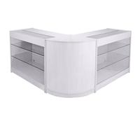 Monstershop Capricorn Brilliant White Shop Counter & Retail Display Set White