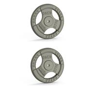 Cast Iron Weight Plates 1" Standard Tri Grip Pairs 2 x 20kg