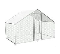 Monster Shop Chicken Run 4m x 2m x 2m, Silver