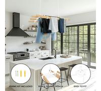 Monster Shop Monstershop Clothing Airer Ceiling Pulley - White - 0.9m, White