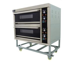 MonsterShop Commercial Pizza Oven Baking Grilling Large Twin Deck