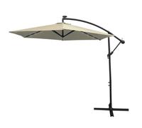 MonsterShop Cream 3M Led Cantilever Parasol