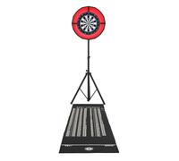 Monstershop Dart Board Set with Dimmable LED Surround, Freestanding Stand, 6 Darts and Checkout Mat