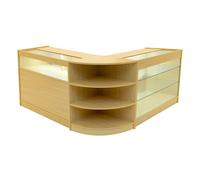 Demeter LED Shop Counter Set K1200, B1200 & LM60 - Maple Beige