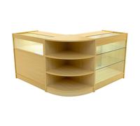 Monstershop Demeter Led Shop Counter Set K900, B900 & Lm60 - Maple In Beige Beige