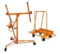 MonsterShop Drywall Lifter Hoist 16Ft & Plaster Board Trolley