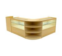Monstershop Eclipse Led Shop Counter Set Lm60, Tb60 & 2 X C1200 - Maple In Beige Beige One Size