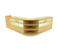 Monstershop Eclipse Led Shop Counter Set Lm60, Tb60 & 2 X C1500 - Maple In Beige Beige One Size