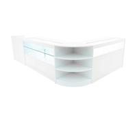 Monstershop Europa LED Shop Counter Set B1500, C1500, TB60 & LM60 - White